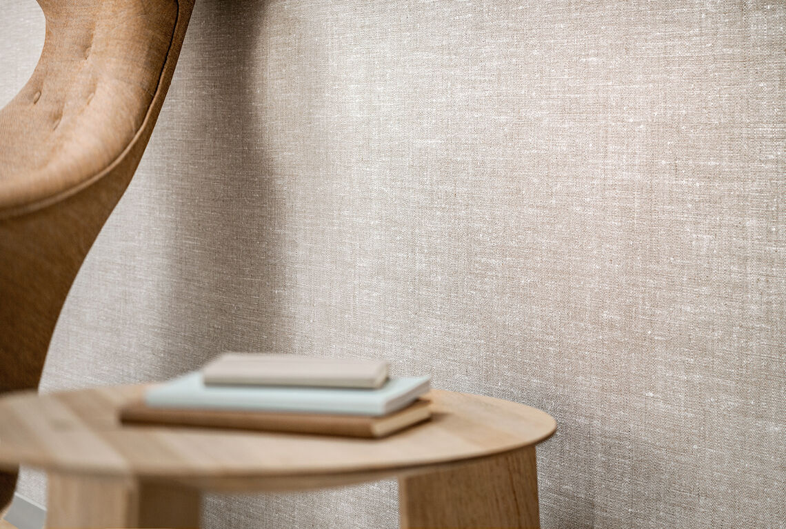 Close up textile wallcovering design Linosa